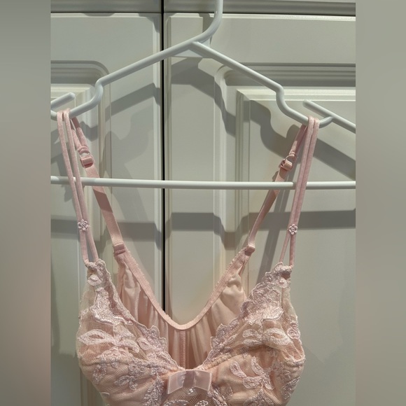 La Perla Vintage Pink Lace One Piece Lingerie Size 32 Small - Picture 6 of 8